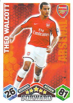 Theo Walcott Arsenal 2009/10 Topps Match Attax #14
